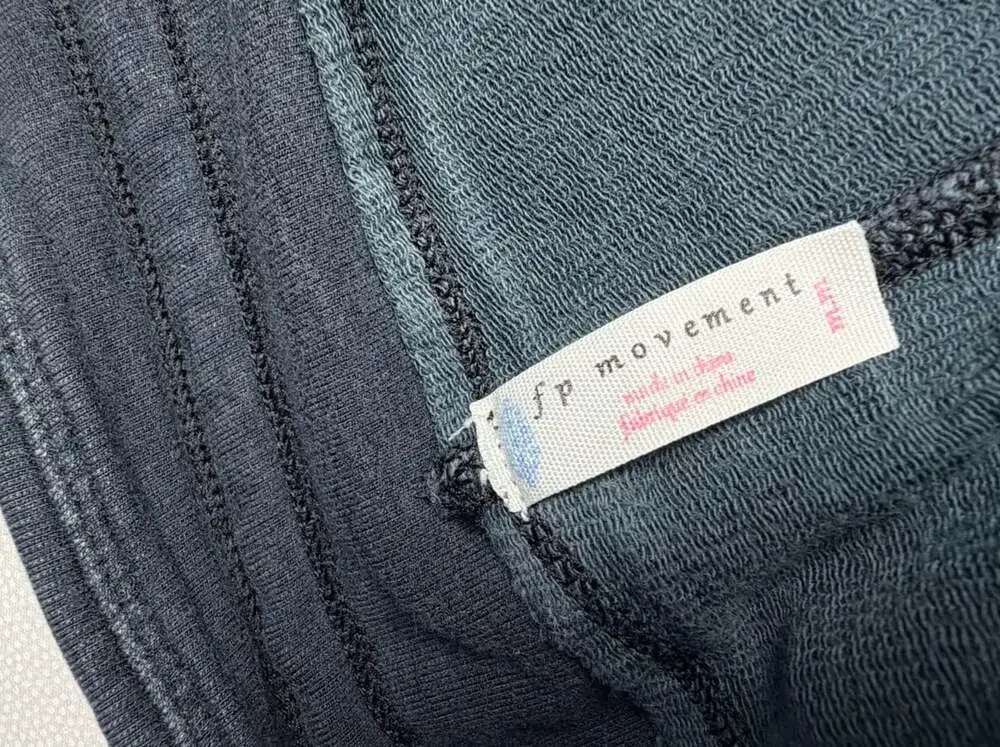 Free People Movement Joggers Womens M Gray Colorblock Drawstring Lounge Pants
